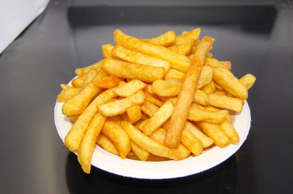 Pappschale Mit Grosser Porção Pommes — Fotografia de Stock