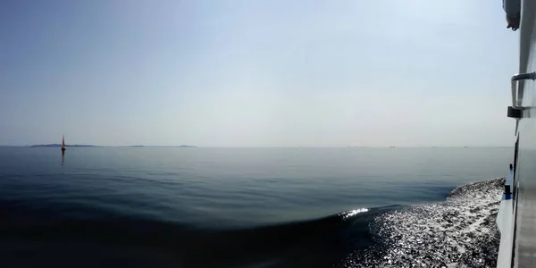 Horizont Auf Der Ruhigen Ostsee Bei Einer Robbentour — Stockfoto