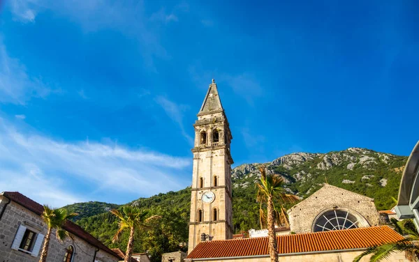 Voyage Dans Vieille Ville Touristique Côte Adriatique Perast Monténégro Parmi — Photo