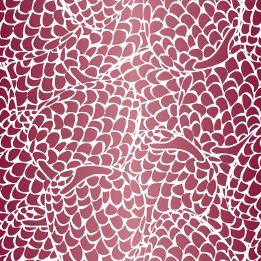 Vektör Ahududu Beyaz Çizgi Sanatı Pembe Ombre Arka plan Kusursuz Tekrarı Deseni. Tekstil, kartlar, imalat, duvar kağıtları, baskı, hediye paketi ve yapıştırma kitabı için arkaplan.