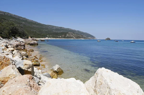 Portinho Arrabida Setúbal Portugal Junio 2019 Praia Portinho Arrabida Una — Foto de Stock