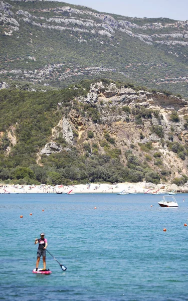 Portinho Arrabida Setubal Portugal Juni 2019 Praia Portinho Arrabida Een — Stockfoto