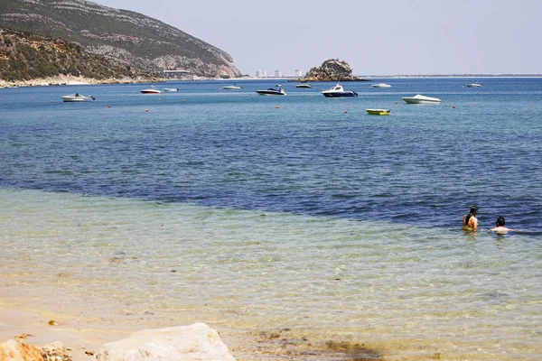 Portinho Arrabida Setubal Portugalia Czerwca 2019 Praia Portinho Arrabida Piękna — Zdjęcie stockowe