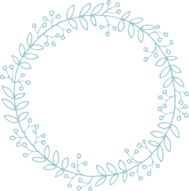 dalları ve yaprakların çelenk