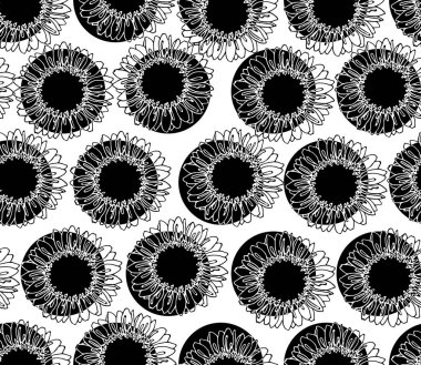 sunflawer dikişsiz desen