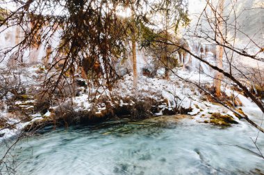 Jiuzhaigou Milli Park Çin'de ünlü