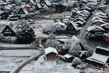 Shirakawa s bir köy bulunan Gifu ili, Japonya Unesco Dünya Mirasları biridir..