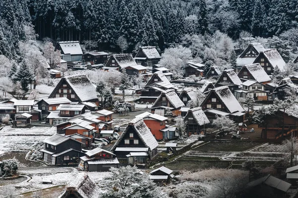 Shirakawa Villaggio Situato Nella Prefettura Gifu Giappone Uno Dei Siti — Foto Stock