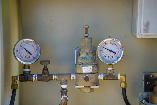 Pressure Guage in Water Processing Plant.