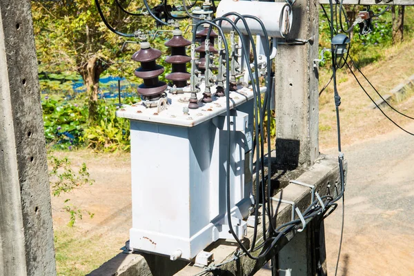 Transformer and Electrical joints in Electrical system in Thailand.