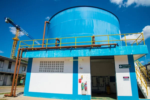 Water treatment process and Water treatment plants of the Waterworks in Thailand.