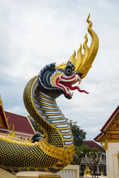 Statue Naga Dans Temple Thaïlande — Photo