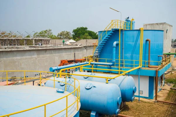 Water treatment process and Water treatment plants of the Waterworks in Thailand.