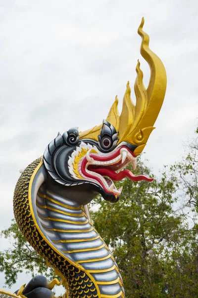 Naga Statue Temple Thailand — Stock Photo, Image