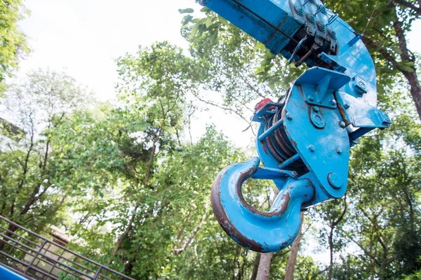 Boom Truck Kraan Vrachtwagen Hydraulische Controle — Stockfoto