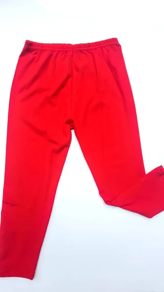 Legging Bébé Pantalon Sur Fond Blanc Vêtements Pour Enfants — Photo