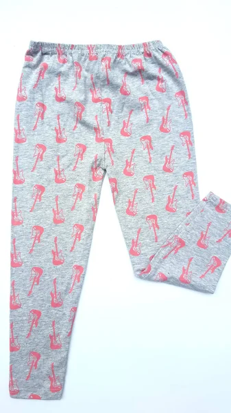 Baby Leggings Pantalones Sobre Fondo Blanco Ropa Para Niños —  Fotos de Stock