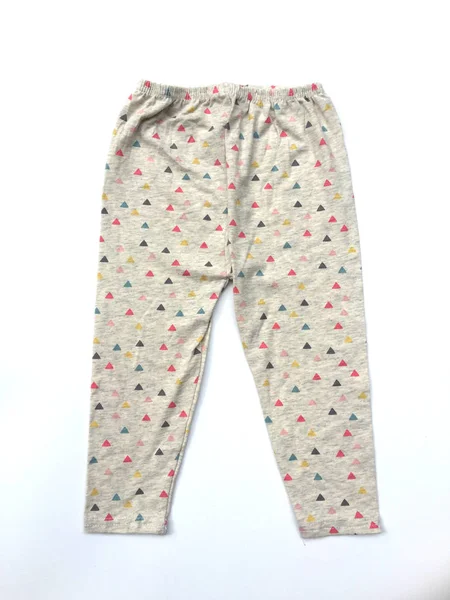 Baby Leggings Pantalones Sobre Fondo Blanco Ropa Para Niños —  Fotos de Stock