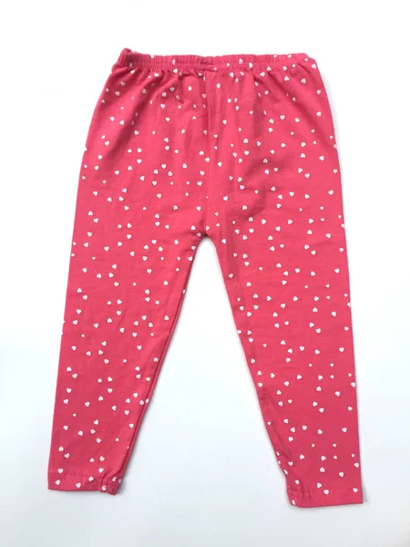 Legging Bébé Pantalon Sur Fond Blanc Vêtements Pour Enfants — Photo