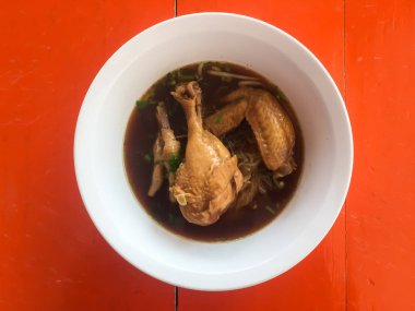 Tay erişte. Asya gıda, Tayland yemeği. lezzetli yemekler.