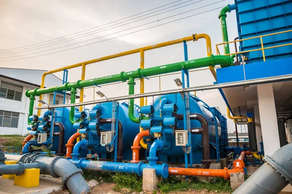 Water treatment process and Water treatment plants, Tank tower