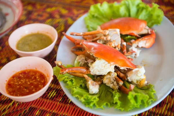 Boiled Crab Fresh Hot Delicous Appetizer — Stock Photo, Image