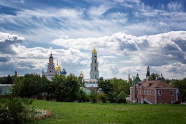 Sergiev Posad, Rusya - 27 Temmuz 2019: Kutsal Teslis-St. Sergius Lavra, Sergiev Posad, Rusya