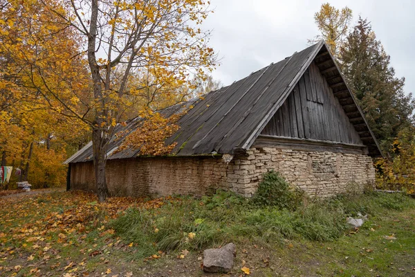 Izborsk Sokağının Panoraması Izborsk Rusya Nın Pskov Oblastı Nın Pechorsky — Stok fotoğraf