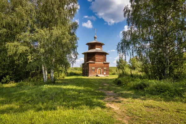 プリティキノ シャリーインスキー地区 Xviii Xix世紀 の村からのチャペル ロシアの黄金の指輪 ロシアのホストロマ — ストック写真
