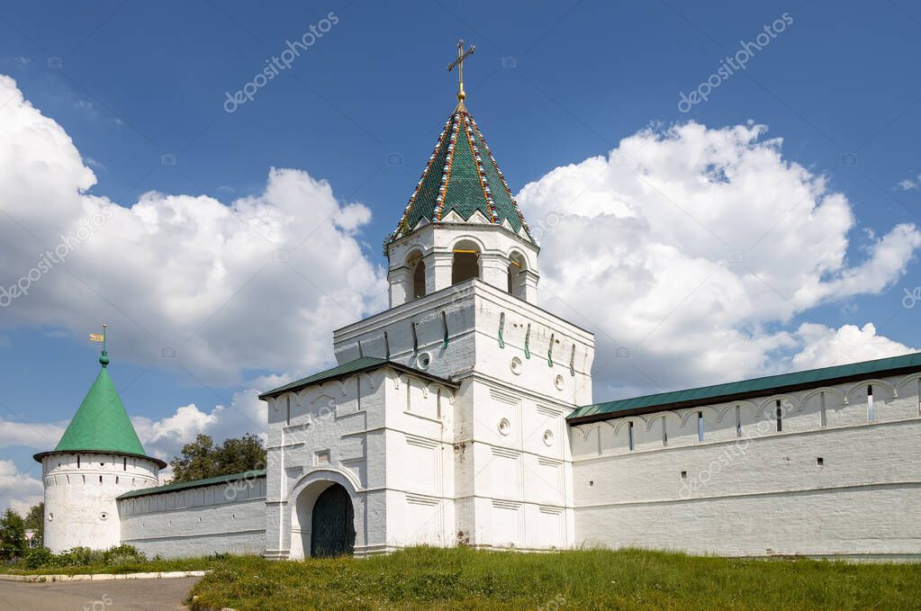 Ancient walls of the Ipatiev monastery. Golden ring of Russia.
