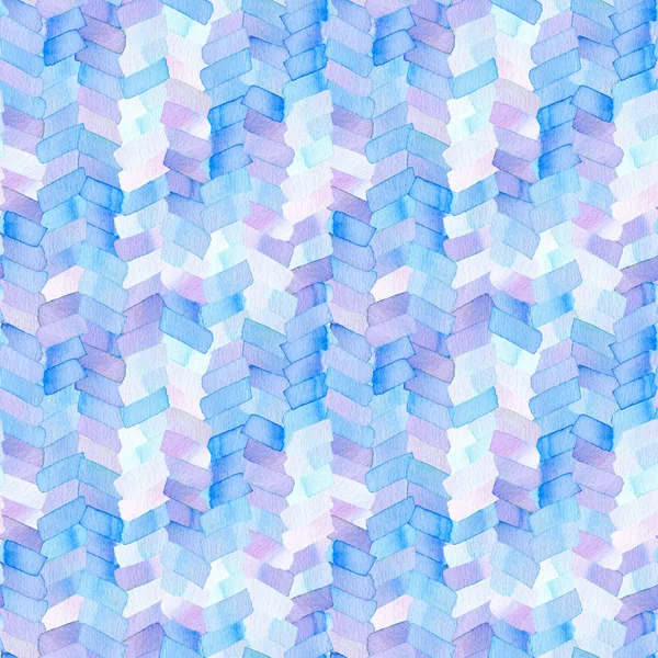 抽象的な幾何学的な数字とのシームレスなパターン ホイールのトレース ストライプ パターンの つにスムーズにマージ 青と紫の色のような水彩のストライプ — ストック写真