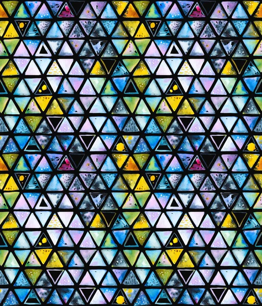 Padrão Sem Costura Com Triângulos Geométricos Abstratos Favo Mel Abelha — Fotografia de Stock