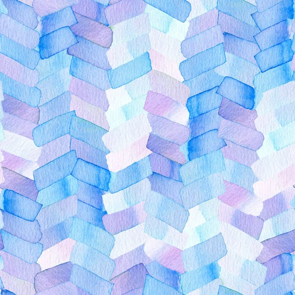 Nahtlose Muster Mit Abstrakten Geometrischen Figuren Aquarellstreifen Wie Eine Spur — Stockfoto