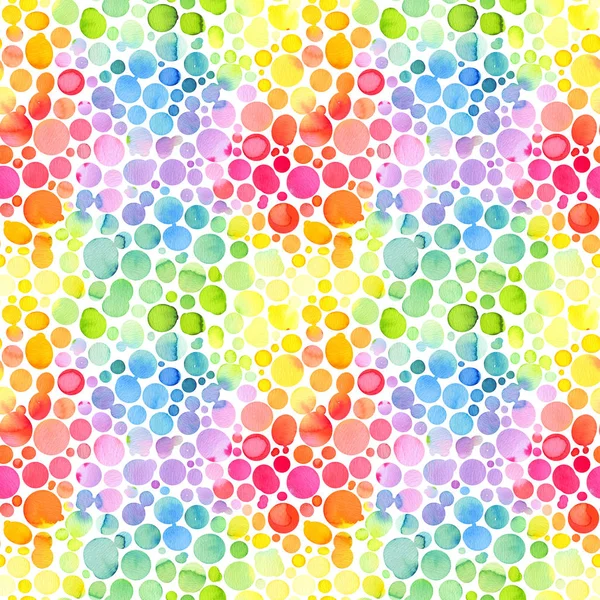 Seamless Pattern Abstract Geometric Triangles Watercolor Spots Shapes Beautiful Paint — Stock Photo, Image