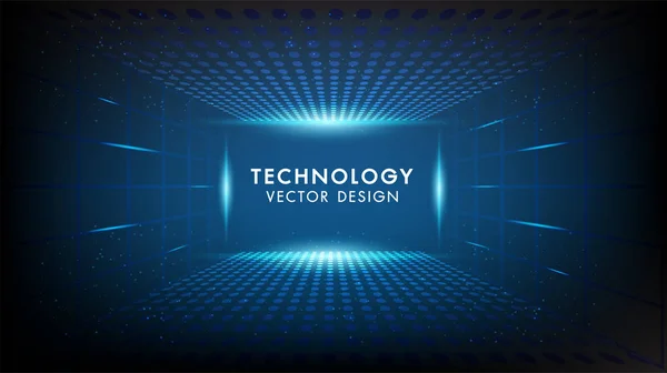 Resumo Fundo Tecnológico Conceito Comunicação Tech Tecnologia Negócios Digitais Inovação —  Vetores de Stock