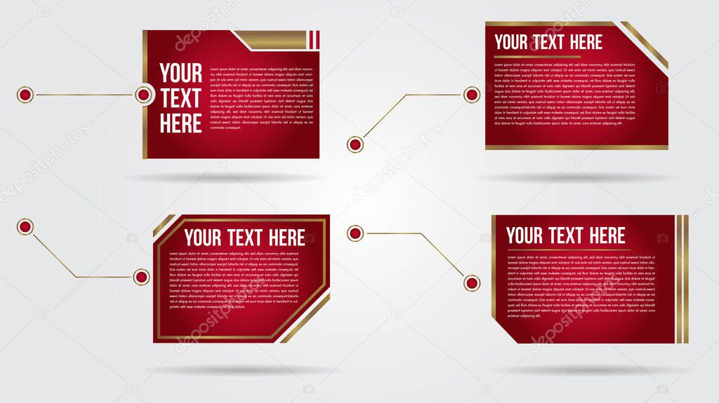 Title in HUD style futuristic callout bar labels.Minimal modern creative design call box bars and layout templates.Interface elements HUD, UI, GUI.Vector Callout Titles set.