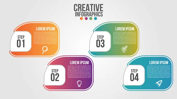 Infographic Modern Tijdlijn Ontwerp Vector Template Voor Het Bedrijfsleven Met — Stockvector