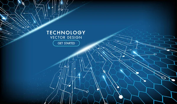 Abstract Technology Background Tech Communication Concept Technology Digital Business Καινοτομία — Διανυσματικό Αρχείο