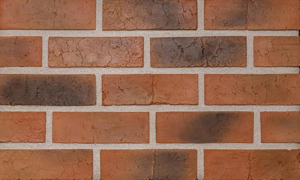 Фактура кирпича и высота облицовки стен — стоковое фото