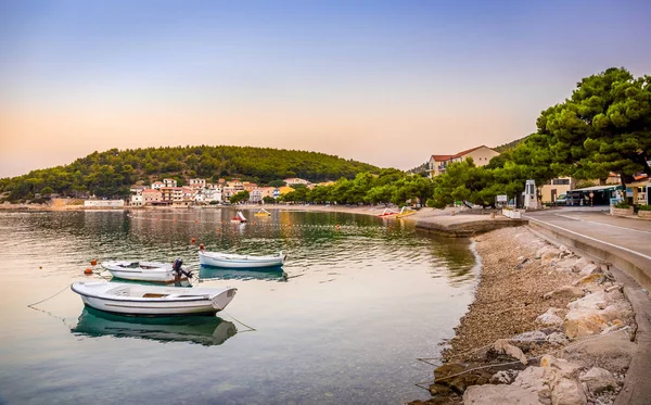 Rustige Ochtend Kroatië Toeristisch Drvenik Dorp — Stockfoto