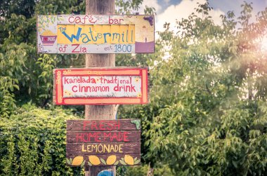 Ahşap Mesaj Zia Köyü, Kos Adası, Yunanistan