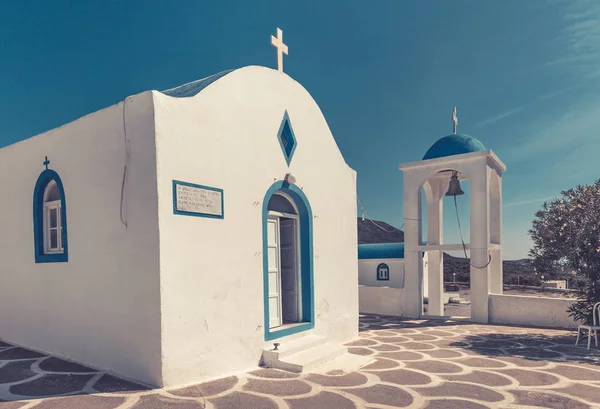 Blue White Orthodox Chapel Greek Kos Island — Stock Photo, Image