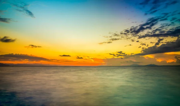 Sunrise Silky Aegean Sea Kos Island Greece — Stock Photo, Image