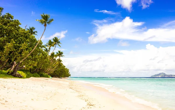 Sielskiej Scenerii Plaży Turkusowy Ocean Indyjski Seszele — Zdjęcie stockowe
