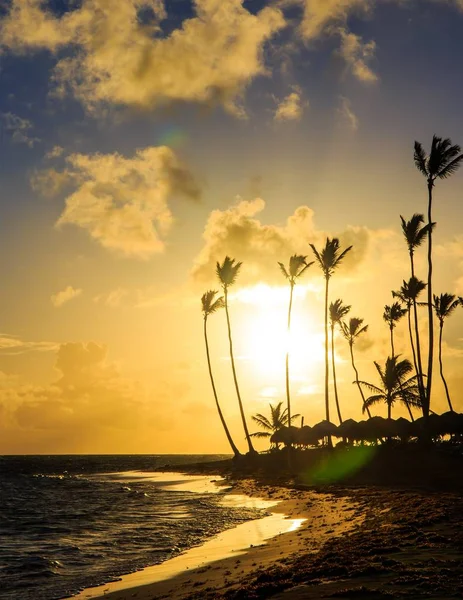 Beautiful Sunrise Caribbean Sea Dominican Republic — Stock Photo, Image
