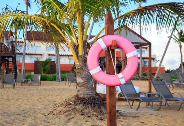 Cinturón Salvavidas Playa Caribeña República Dominicana — Foto de Stock