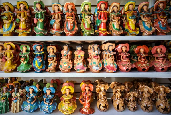 Souvenir Tradizionali Ceramica Nella Repubblica Dominicana — Foto Stock