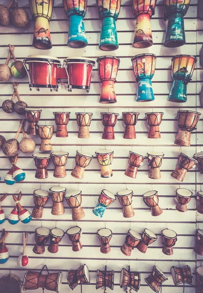 Caribische Muziekinstrumenten Dominicaanse Republiek Toeristische Winkel — Stockfoto