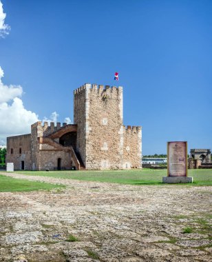 Fortaleza Ozama fortress in Santo Domingo, Dominican Republic clipart