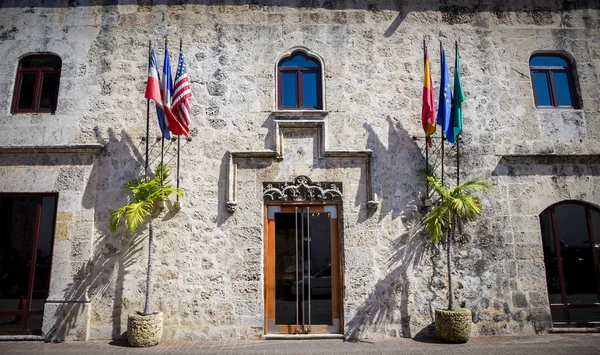Arkitekturen Zona Colonial Santo Domingo Dominikanska Republiken — Stockfoto